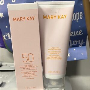 Mary Kay SPF 50 Sunscreen and After-Sun Gel Duo